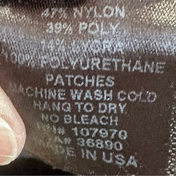 Kerrits Herringbone Riding Tights Breeches for Cool Weather. Black Ladies XL - Picture 3 of 7